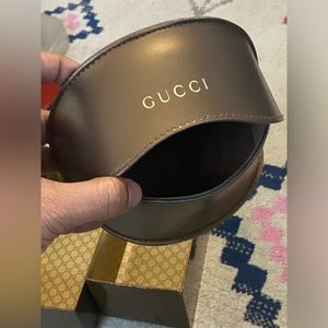 Gucci Brown and Gold Sunglasses box